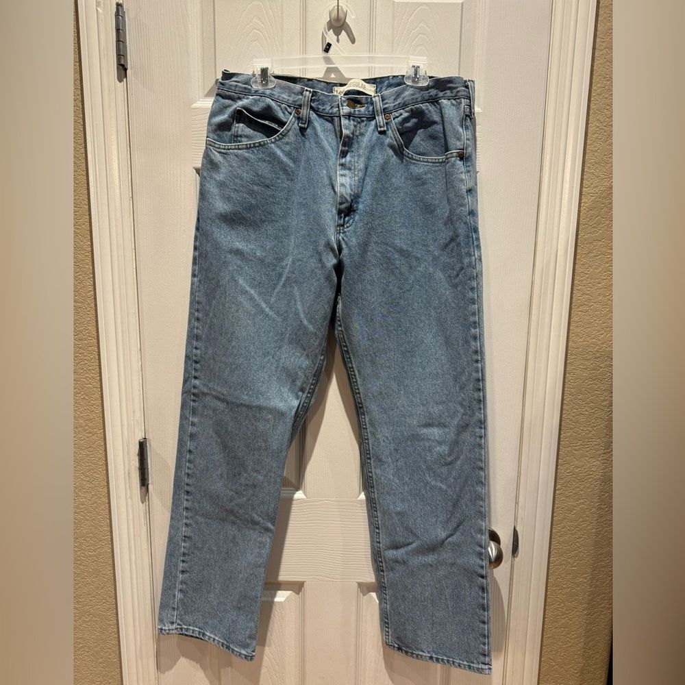 Lee Regular Fit Straight Leg Men's Denim Jeans Light Wash RN 130273. Size 36x32